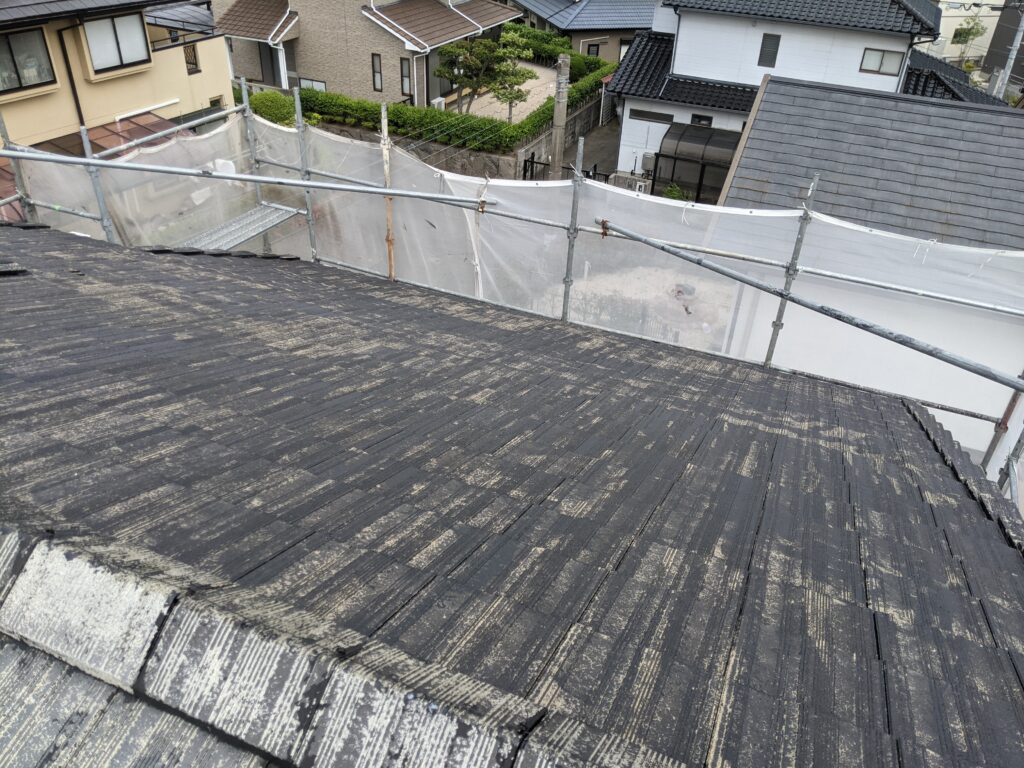 屋根（モニエル瓦）塗装工事