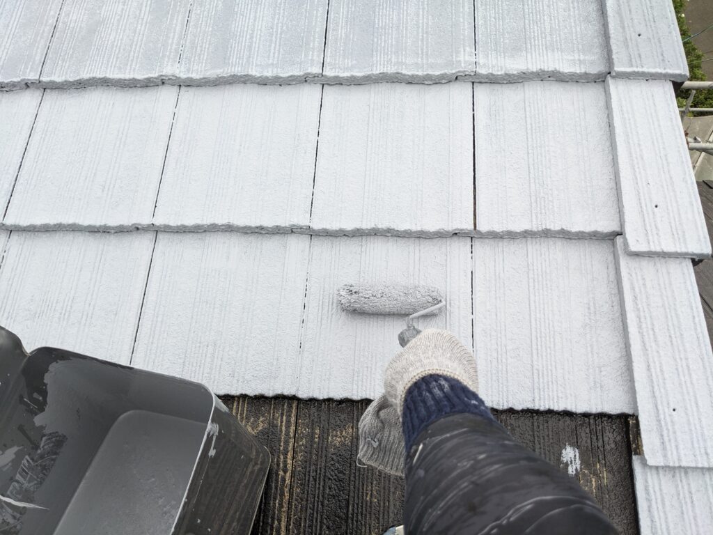 屋根（モニエル瓦）塗装工事